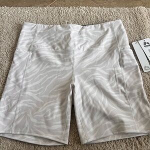 RBX White Bike Shorts Moisture-Wicking Athletic Wear